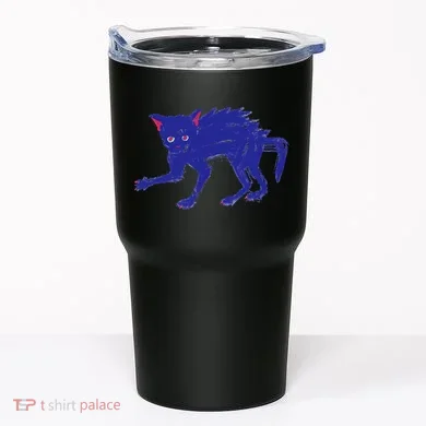 Threadless Nate Christenson Expressionist Cat Tumbler
