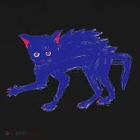 Threadless Nate Christenson Expressionist Cat Ornament thumb 1