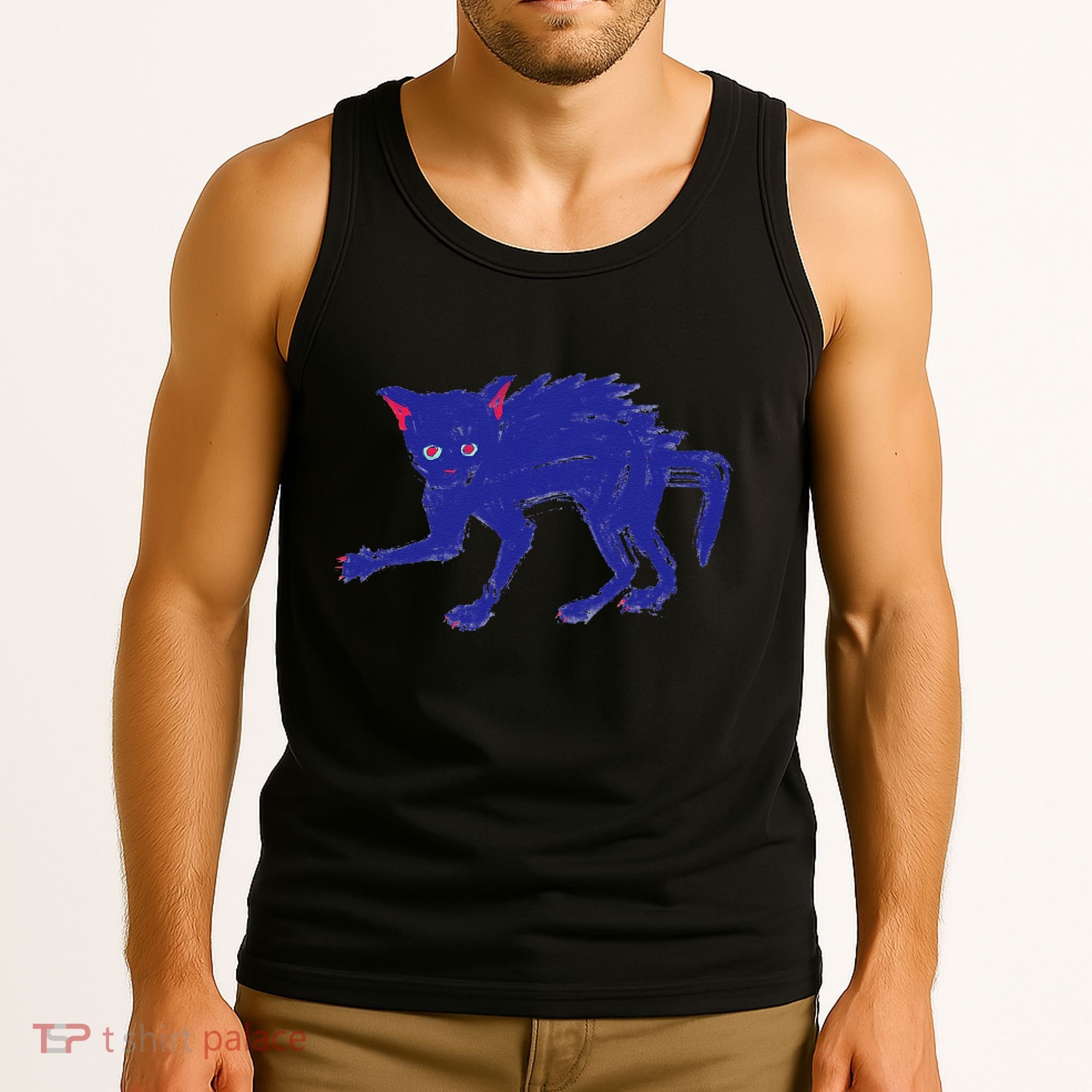 Threadless Nate Christenson Expressionist Cat Tank Top