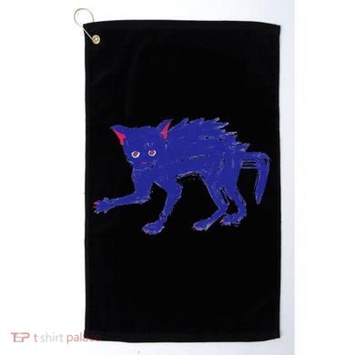 Threadless Nate Christenson Expressionist Cat Golf Towel