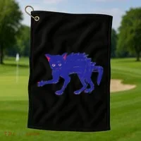 Threadless Nate Christenson Expressionist Cat Golf Towel thumb 1