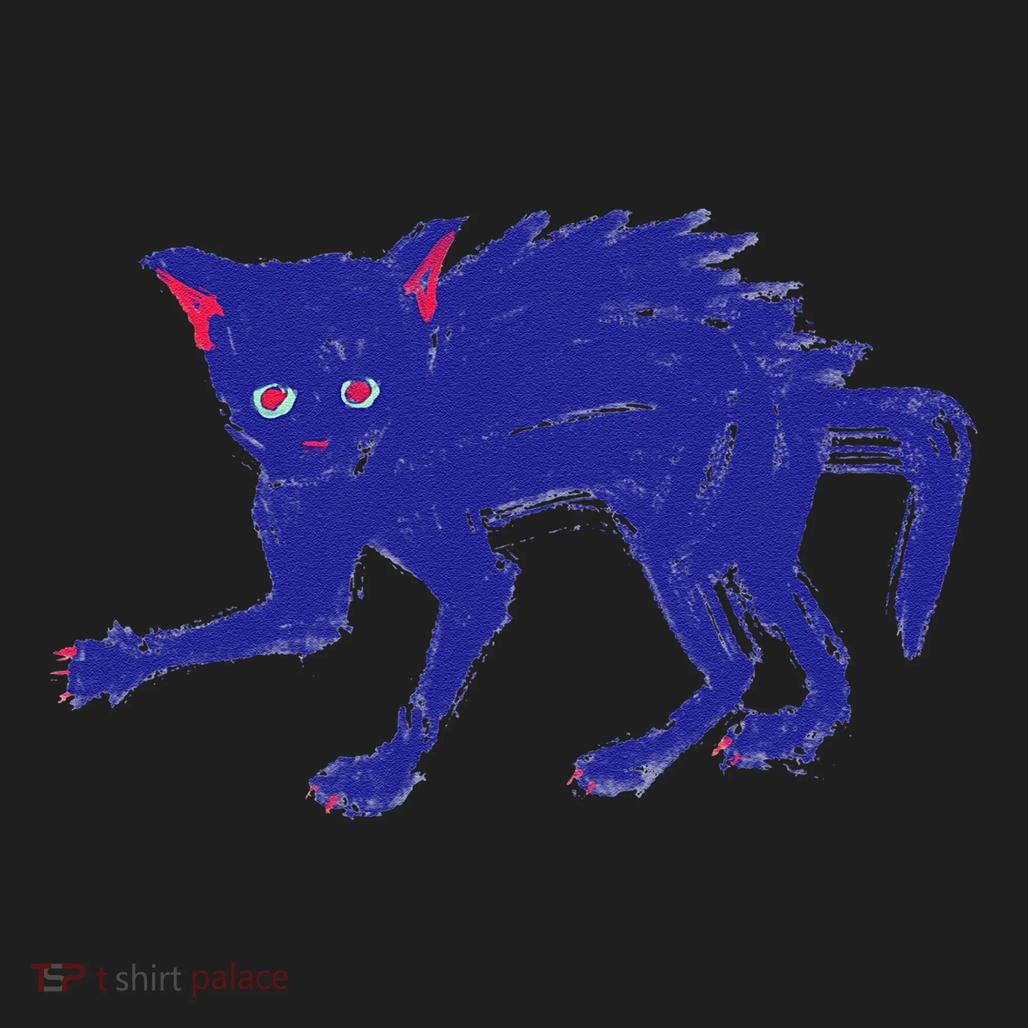 Threadless Nate Christenson Expressionist Cat Golf Towel