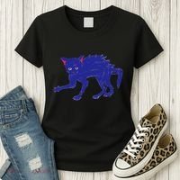Threadless Nate Christenson Expressionist Cat Women's T-Shirt thumb 3