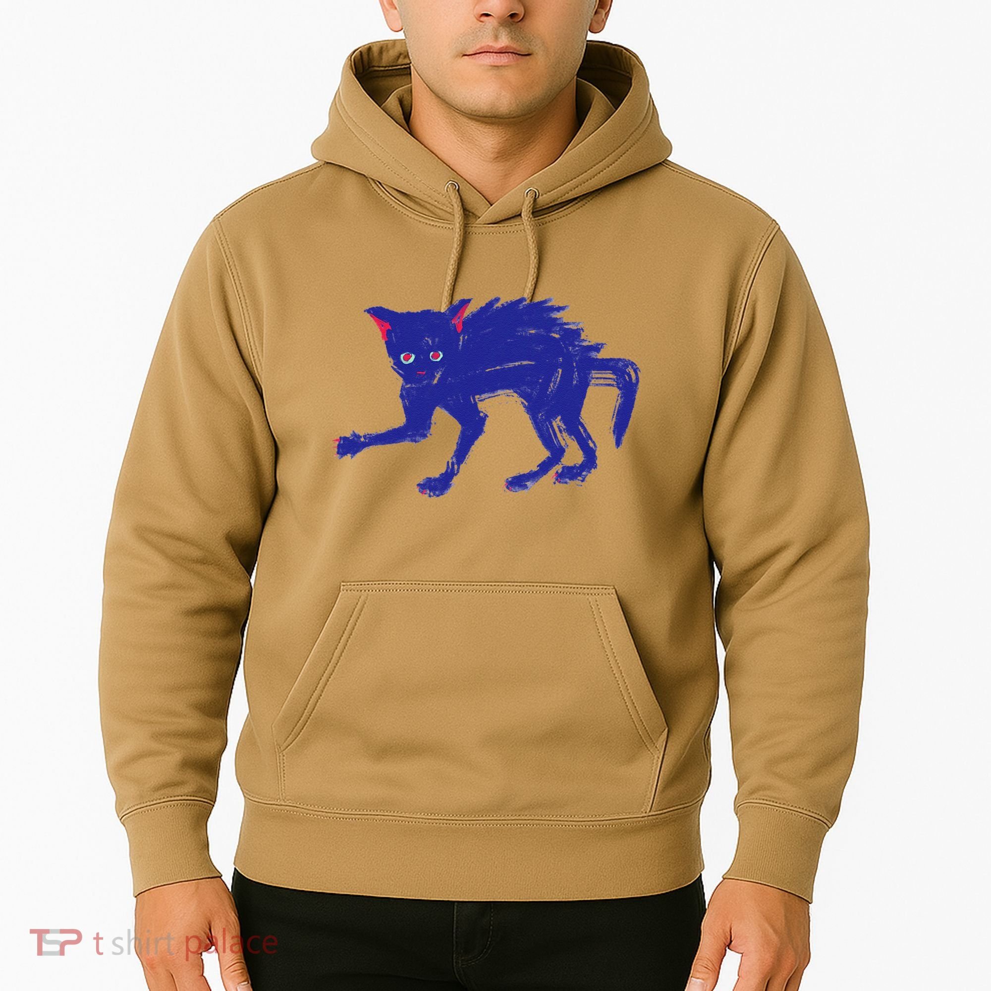 Threadless Nate Christenson Expressionist Cat Hoodie