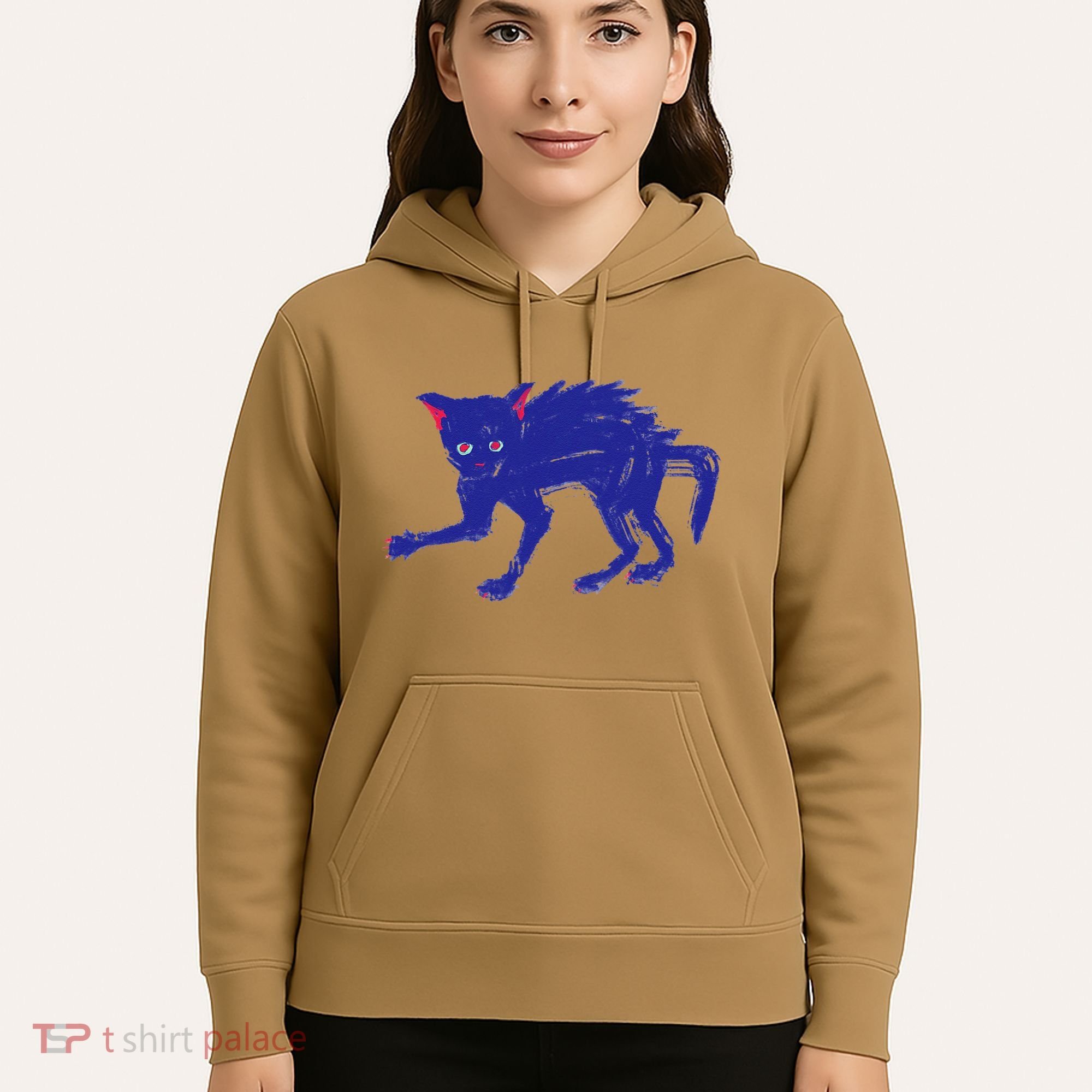 Threadless Nate Christenson Expressionist Cat Hoodie