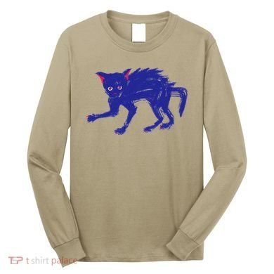 Threadless Nate Christenson Expressionist Cat Long Sleeve Shirt