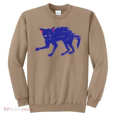 Threadless Nate Christenson Expressionist Cat Sweatshirt