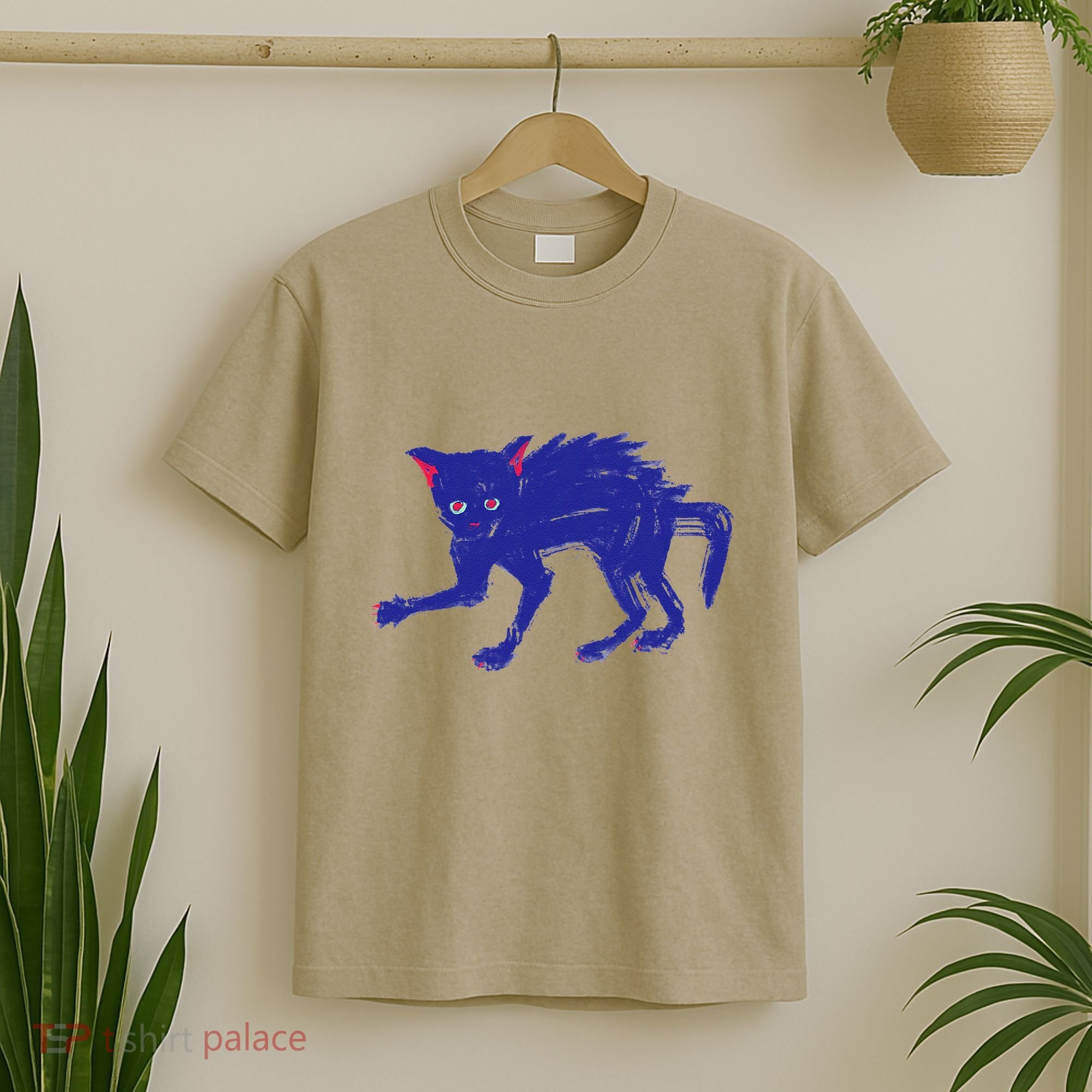 Threadless Nate Christenson Expressionist Cat T-Shirt