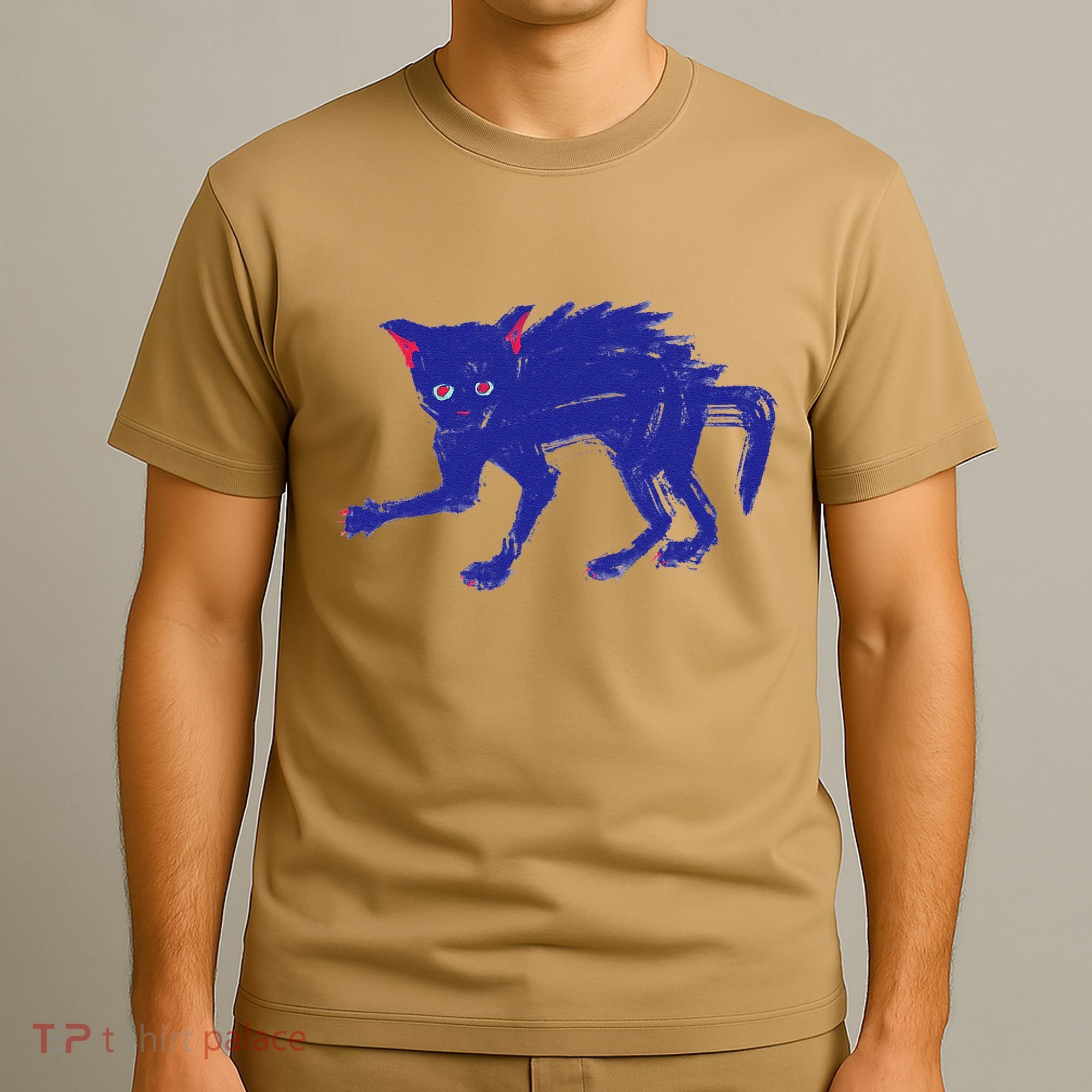 Threadless Nate Christenson Expressionist Cat T-Shirt