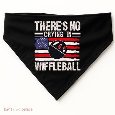 There's No Crying In Wiffleball USA-Made Doggie Bandana