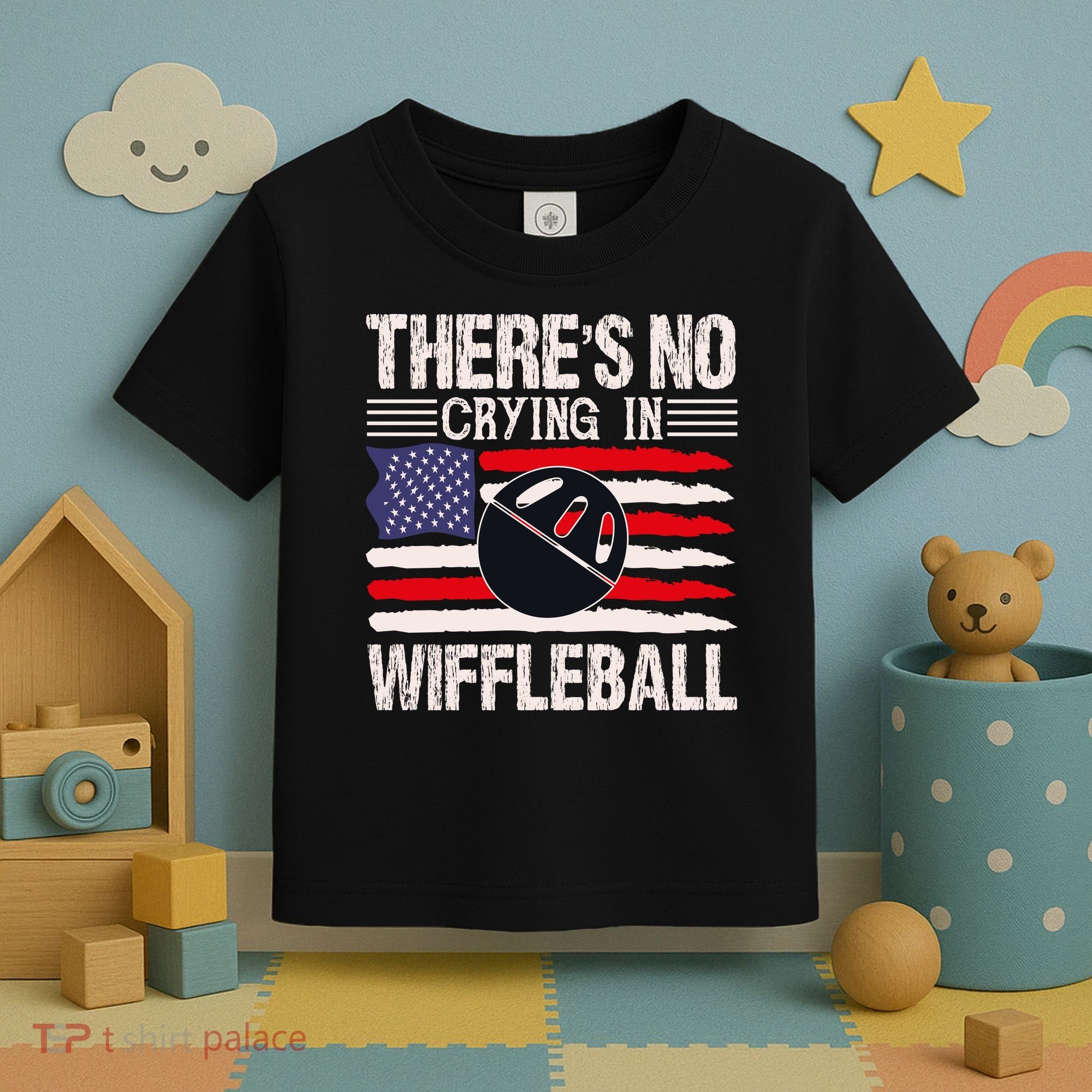 There's No Crying In Wiffleball Toddler T-Shirt