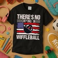 There's No Crying In Wiffleball Kids T-Shirt thumb 3