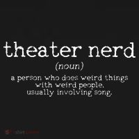Theatre Nerd Definition Musical Actor Acting Funny Gift Ornament thumb 1