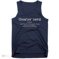 Theatre Nerd Definition Musical Actor Acting Funny Gift Tank Top thumb 0