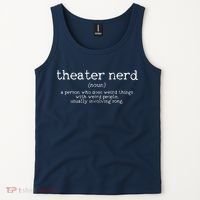 Theatre Nerd Definition Musical Actor Acting Funny Gift Tank Top thumb 2