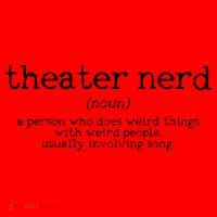 Theatre Nerd Definition Musical Actor Acting Funny Gift Santa Hat thumb 1