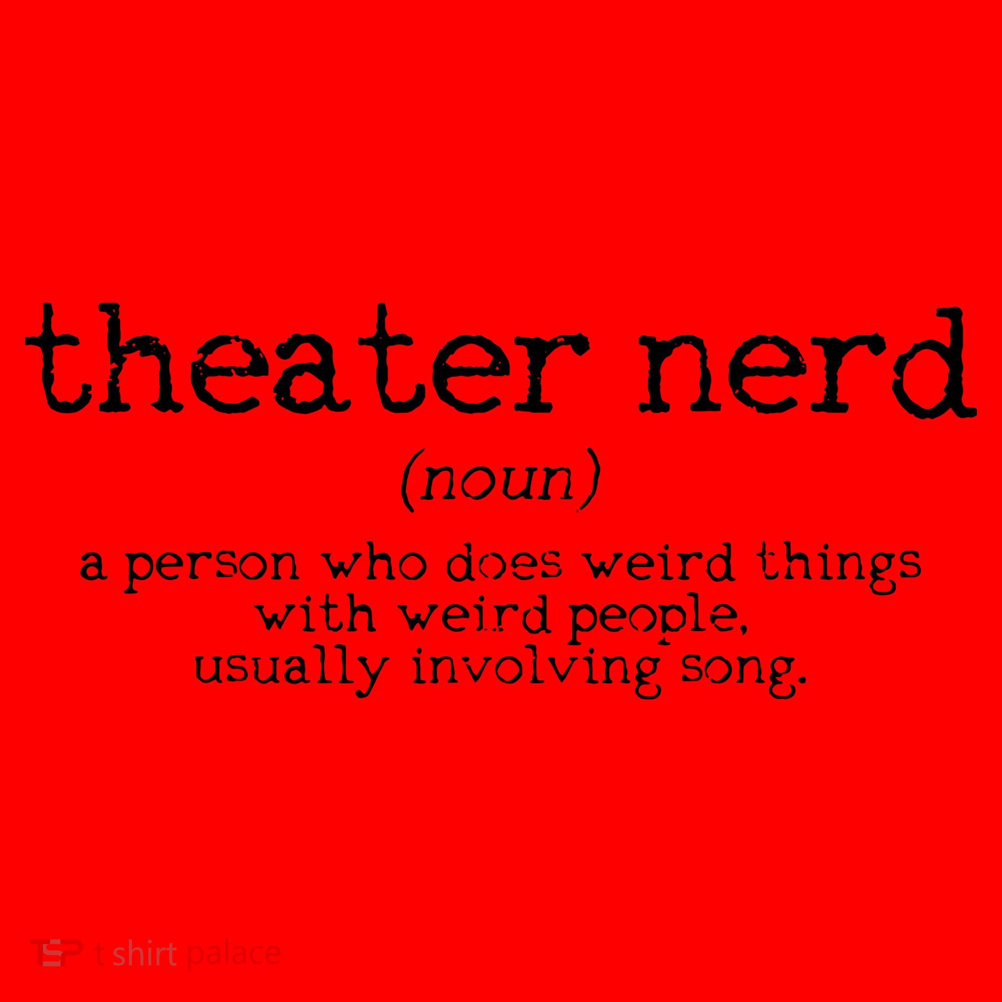 Theatre Nerd Definition Musical Actor Acting Funny Gift Santa Hat
