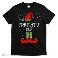 The Naughty Elf Funny XMas Matching Christmas T-Shirt thumb 0