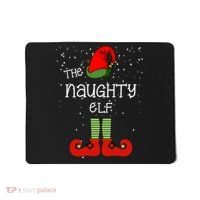 The Naughty Elf Funny XMas Matching Christmas Mousepad thumb 0