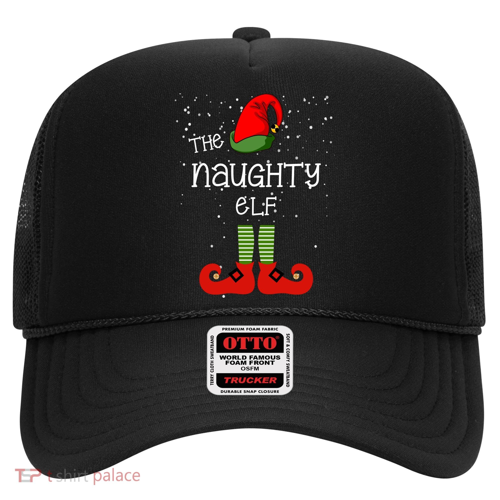 The Naughty Elf Funny XMas Matching Christmas Hat