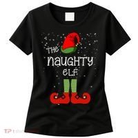 The Naughty Elf Funny XMas Matching Christmas Women's T-Shirt thumb 0
