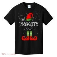 The Naughty Elf Funny XMas Matching Christmas Kids T-Shirt thumb 0