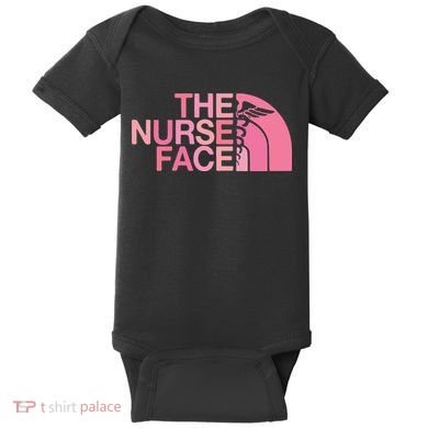 The Nurse Face Registered Nurse Baby Bodysuit