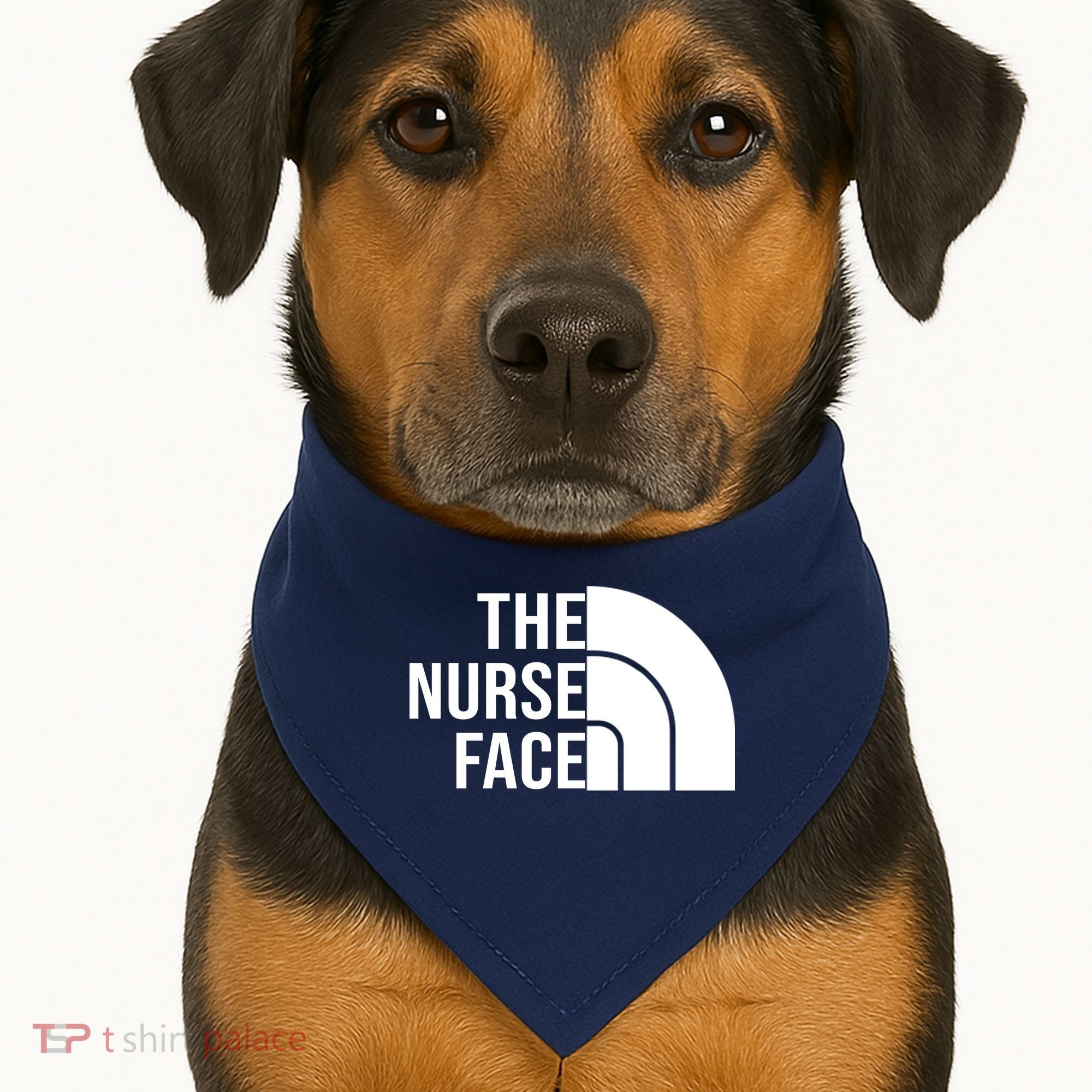 The Nurse Face Gift For Nurse USA-Made Doggie Bandana