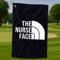 The Nurse Face Gift For Nurse Golf Towel thumb 1