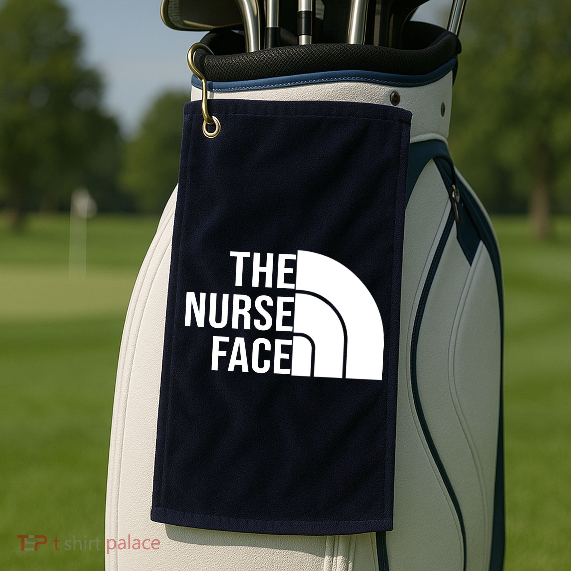 The Nurse Face Gift For Nurse Golf Towel