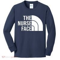The Nurse Face Gift For Nurse Kids Long Sleeve Shirt thumb 0