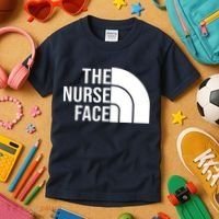 The Nurse Face Gift For Nurse Kids T-Shirt thumb 3