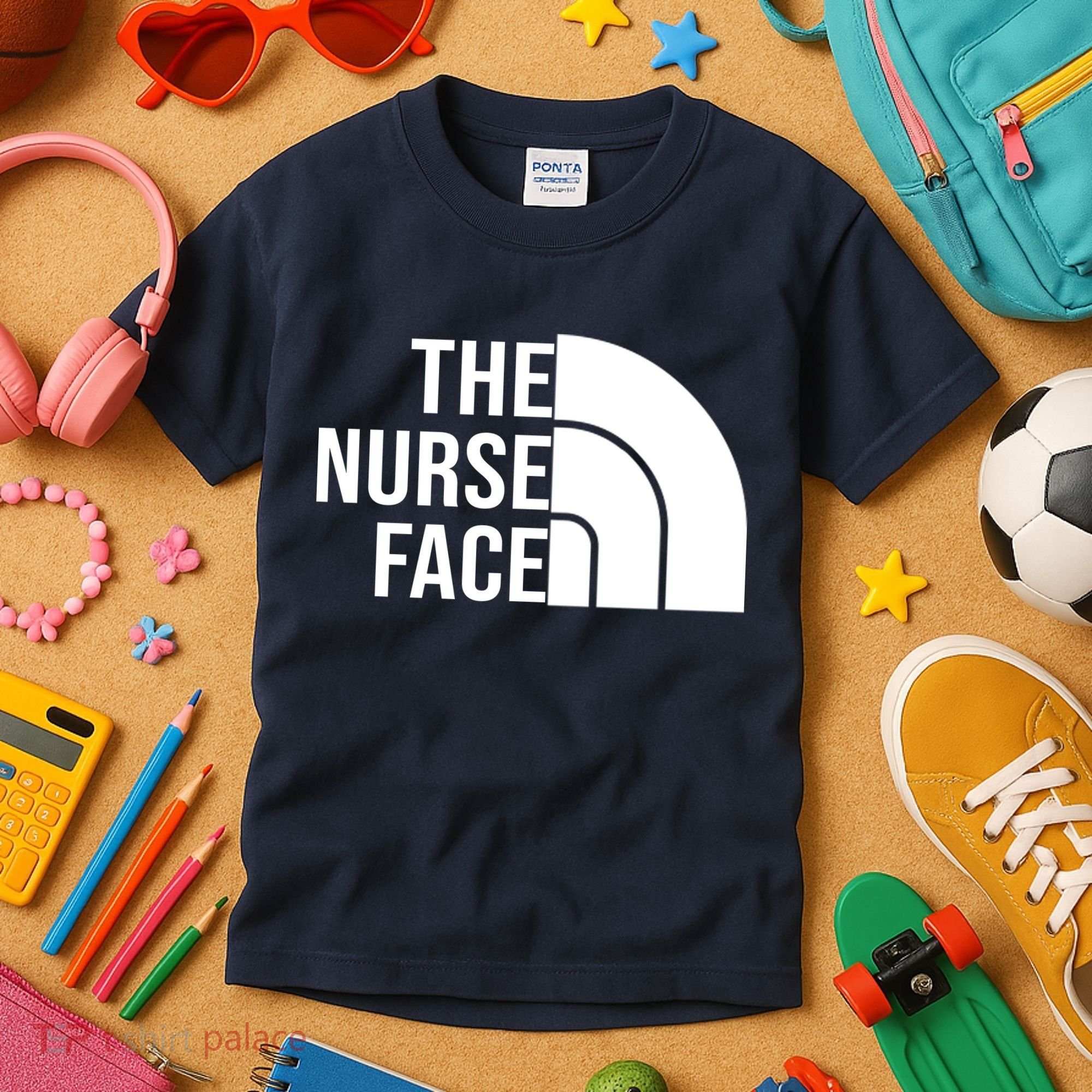 The Nurse Face Gift For Nurse Kids T-Shirt