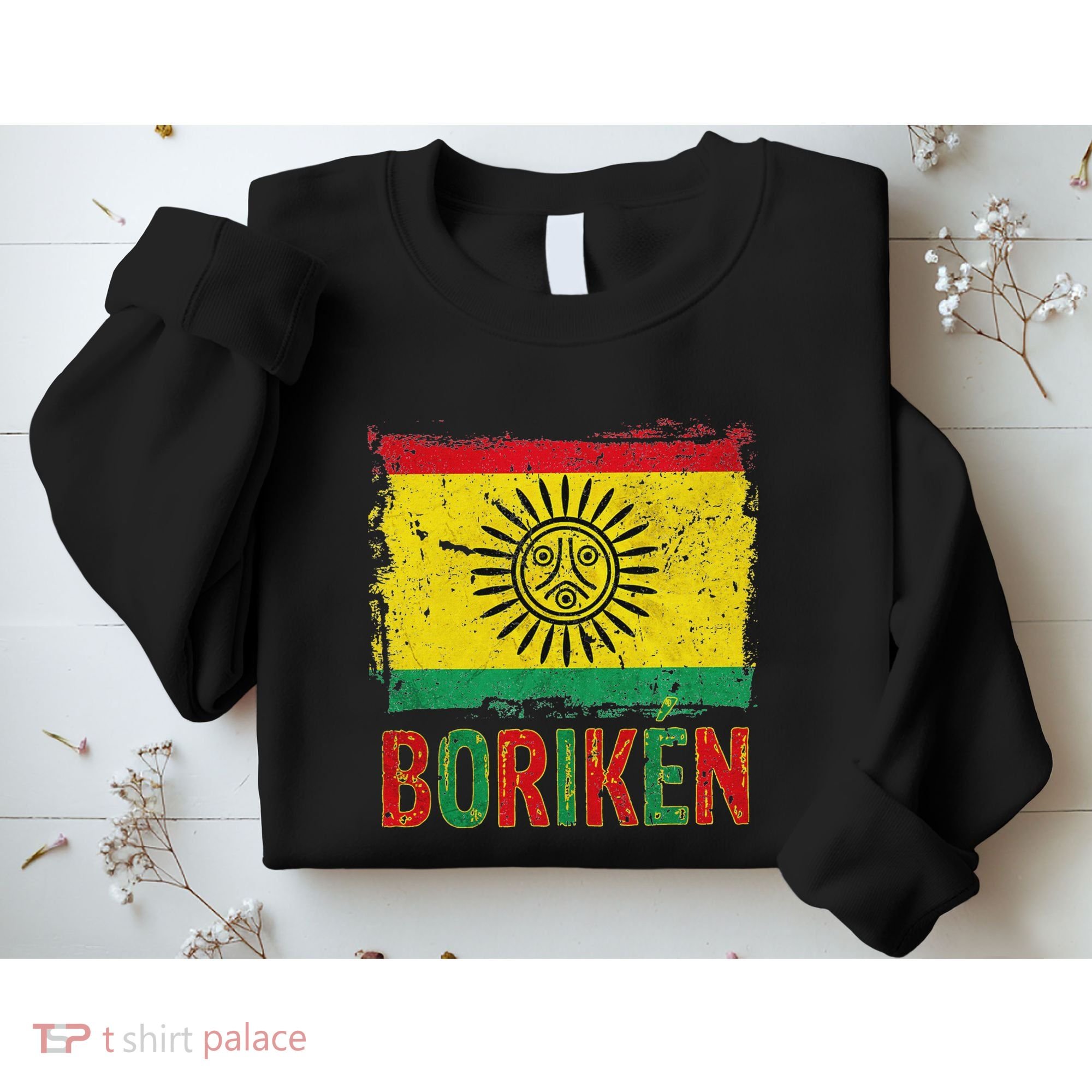 Taino Nation Flag Boriken Borinquen Native American Arawak Sweatshirt