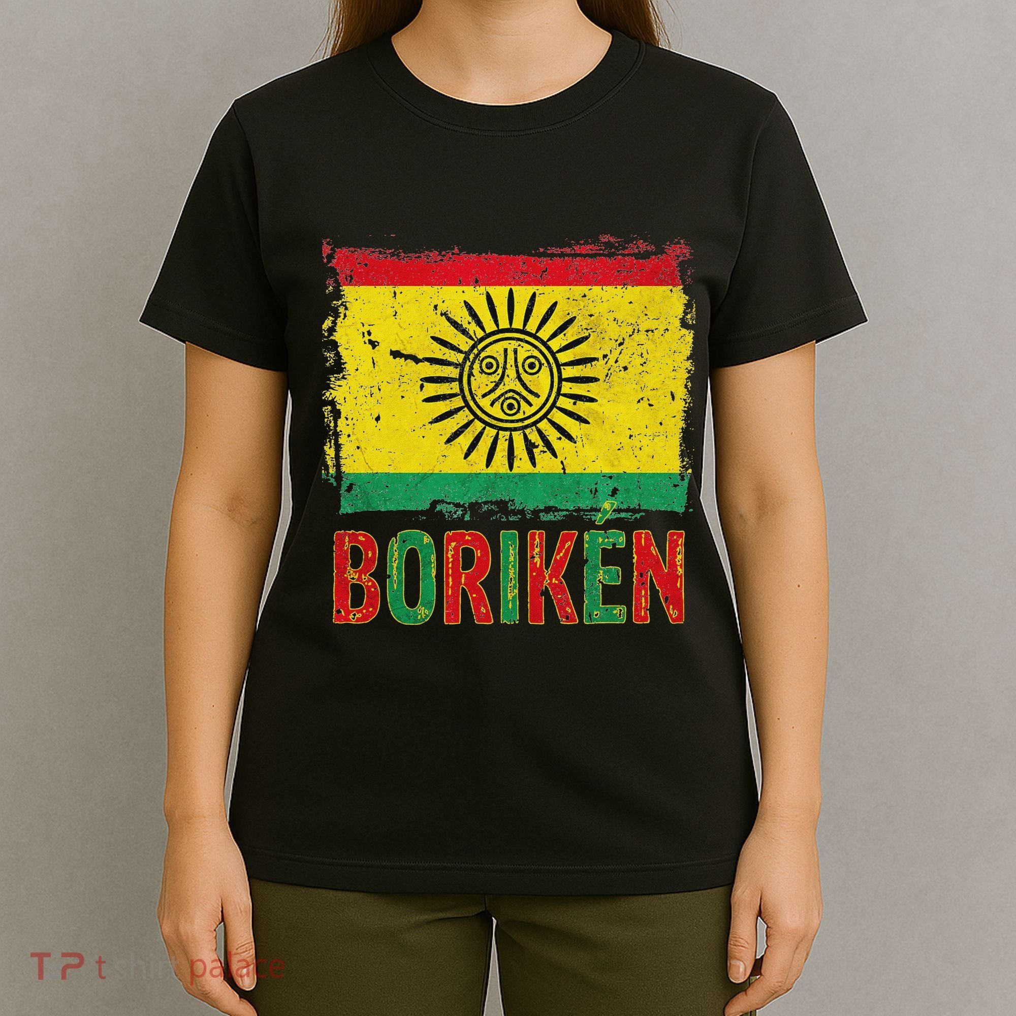 Taino Nation Flag Boriken Borinquen Native American Arawak T-Shirt