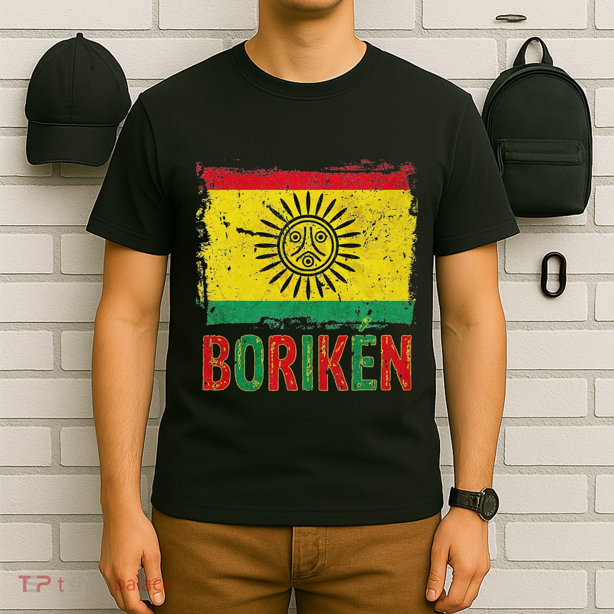 Taino Nation Flag Boriken Borinquen Native American Arawak T-Shirt