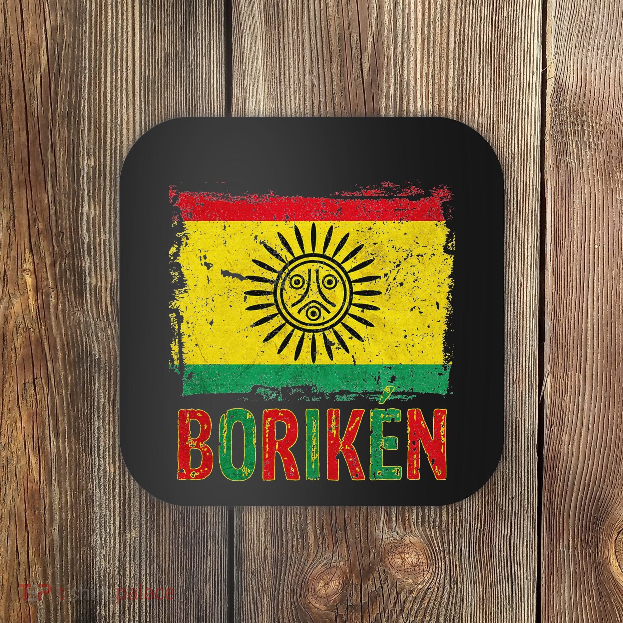 Taino Nation Flag Boriken Borinquen Native American Arawak Coaster
