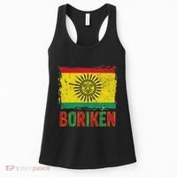 Taino Nation Flag Boriken Borinquen Native American Arawak Women's Tank Top thumb 0