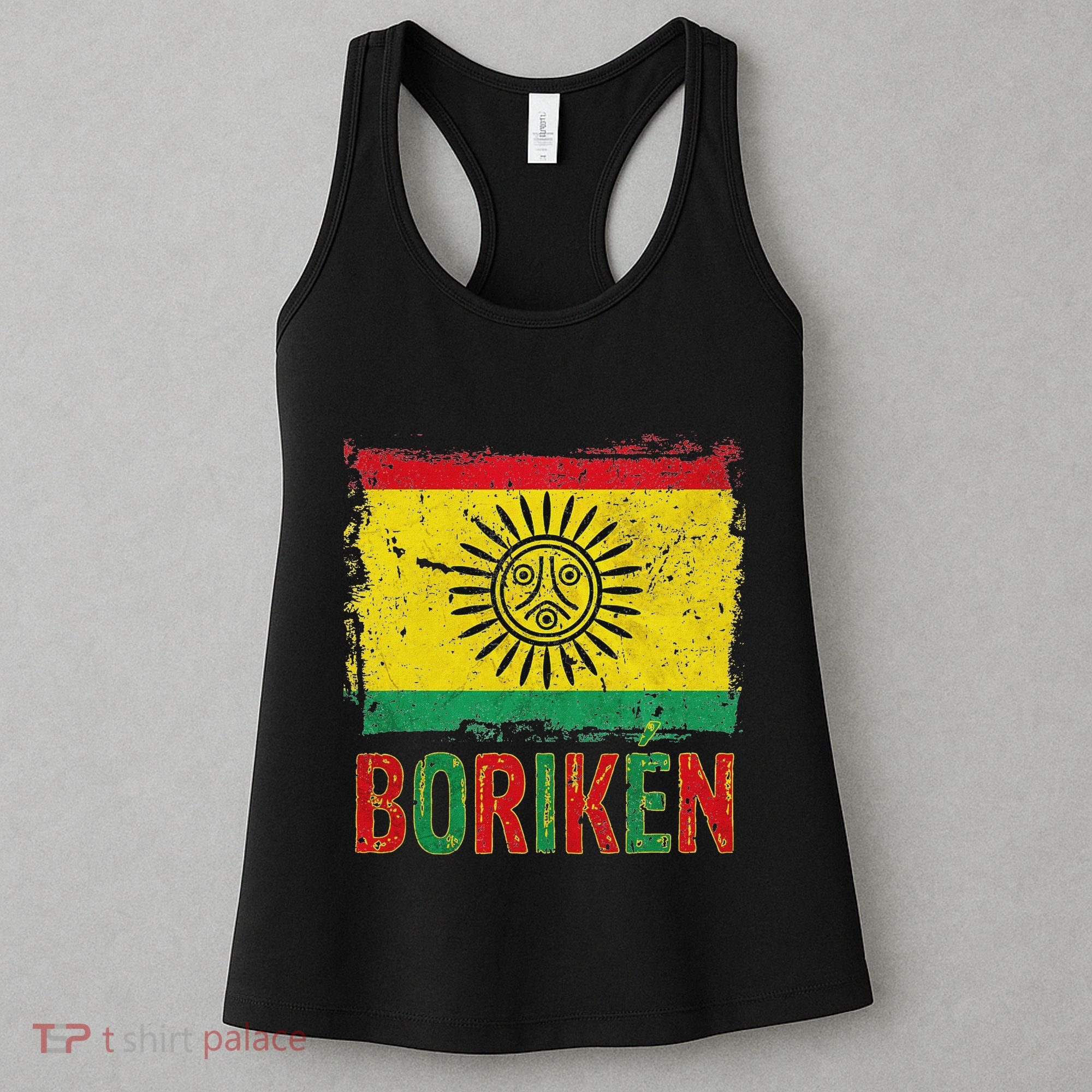 Taino Nation Flag Boriken Borinquen Native American Arawak Women's Tank Top