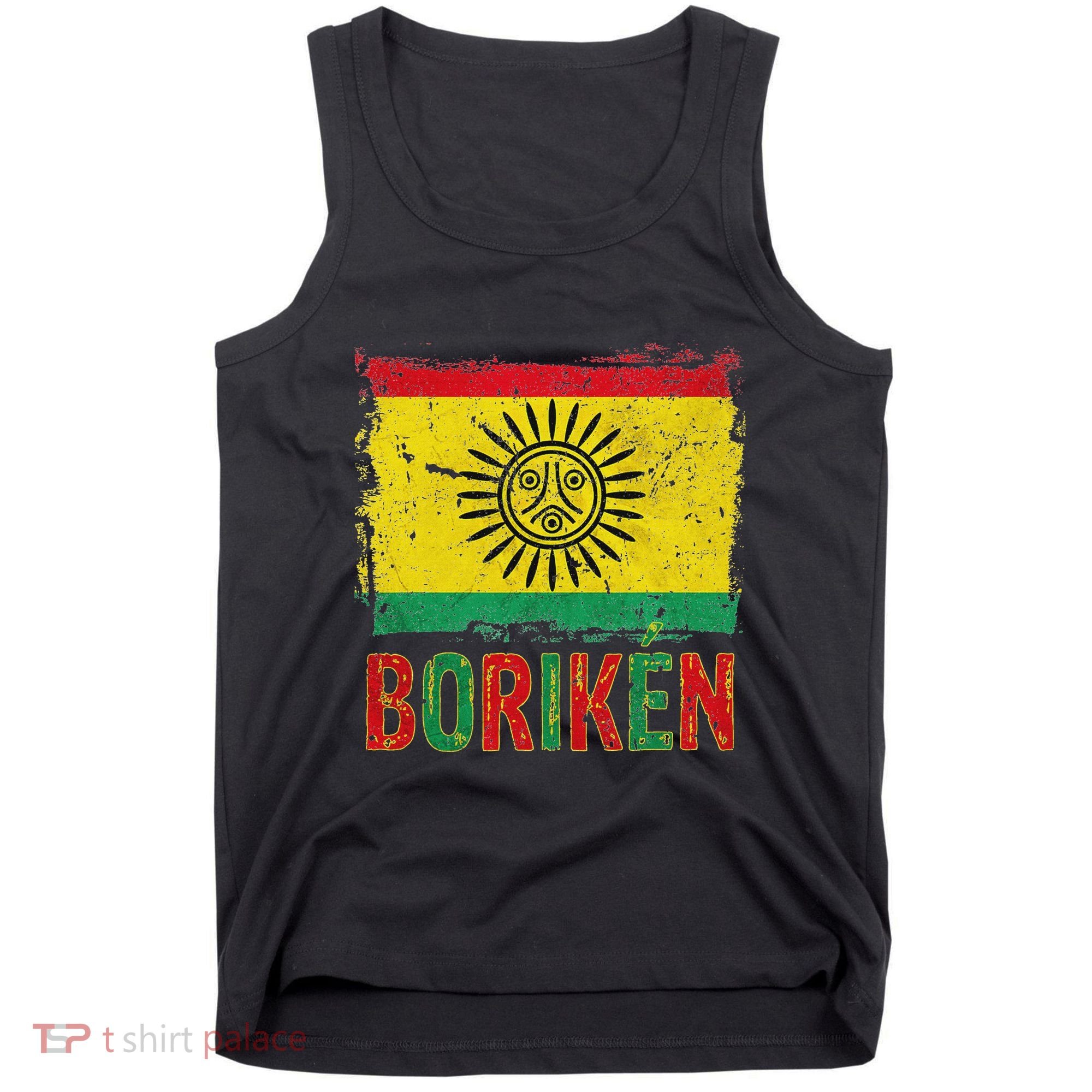 Taino Nation Flag Boriken Borinquen Native American Arawak Tank Top