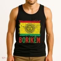 Taino Nation Flag Boriken Borinquen Native American Arawak Tank Top thumb 3