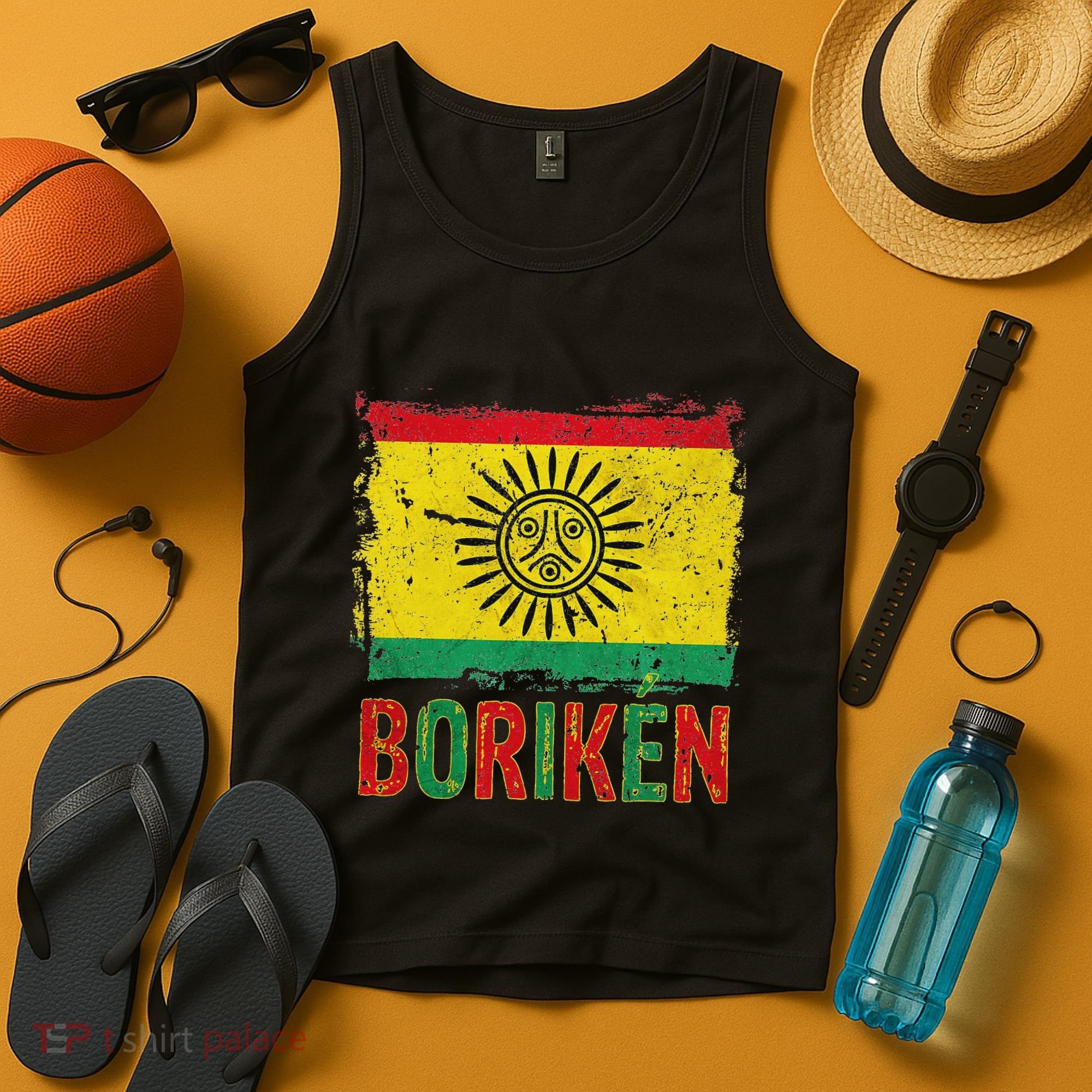 Taino Nation Flag Boriken Borinquen Native American Arawak Tank Top