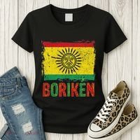 Taino Nation Flag Boriken Borinquen Native American Arawak Women's T-Shirt thumb 3