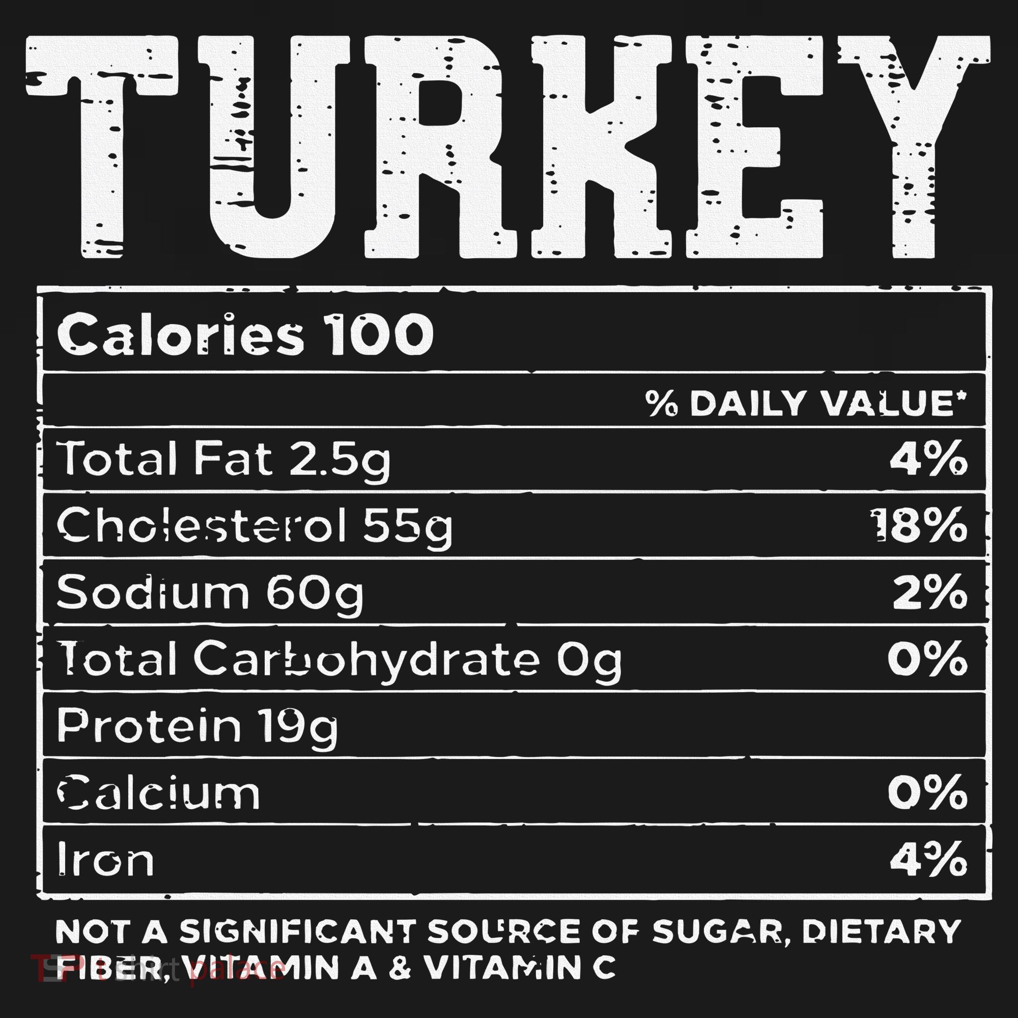 Turkey Nutritional Facts Thanksgiving Food Recipe Family Women's Hoodie