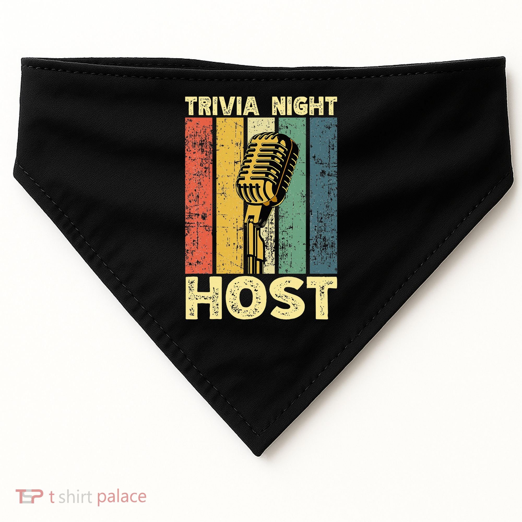 Trivia Night For Trivia Night Emcee Player Host Game Night USA-Made Doggie Bandana