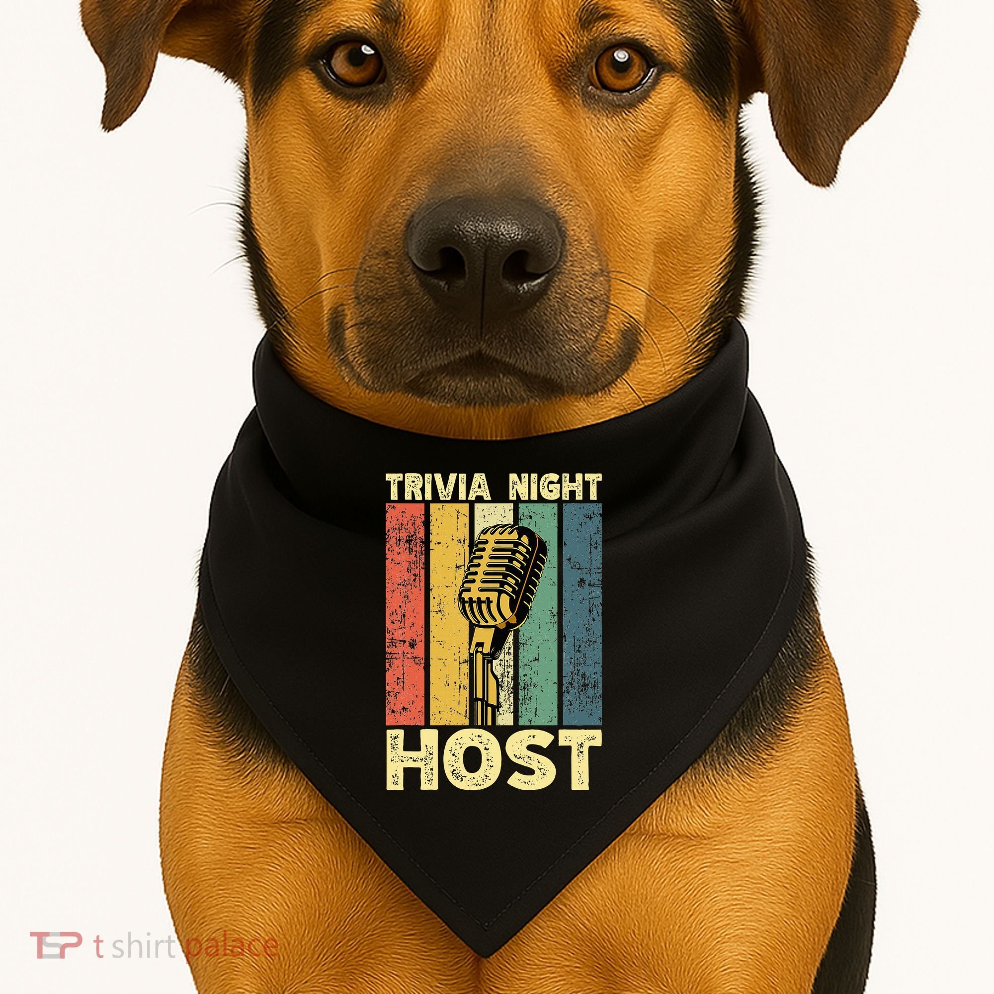 Trivia Night For Trivia Night Emcee Player Host Game Night USA-Made Doggie Bandana