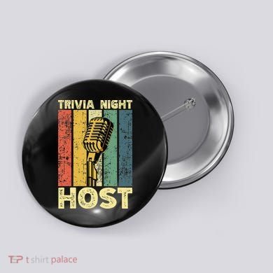 Trivia Night For Trivia Night Emcee Player Host Game Night Button