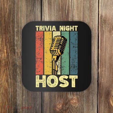 Trivia Night For Trivia Night Emcee Player Host Game Night Coaster