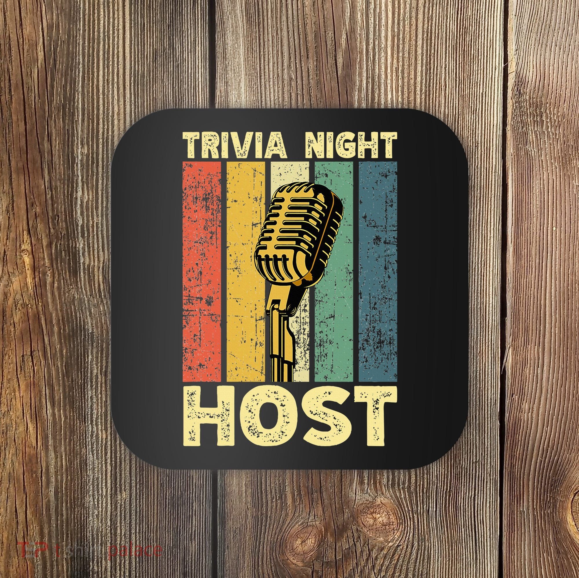 Trivia Night For Trivia Night Emcee Player Host Game Night Coaster