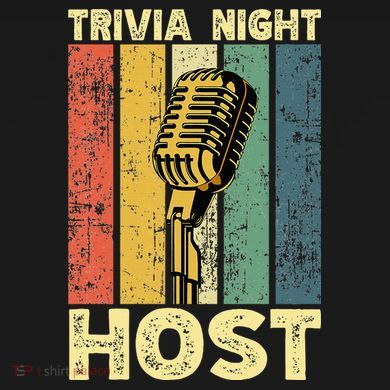 Trivia Night For Trivia Night Emcee Player Host Game Night Flat Bill Trucker Hat